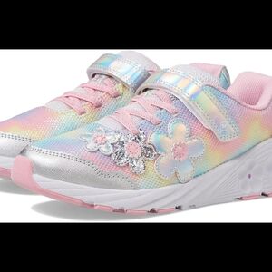 Stride Rite Sz 11 Lighted Glimmer 2.0 Rainbow Sparkle Sneaker Girls CG037302